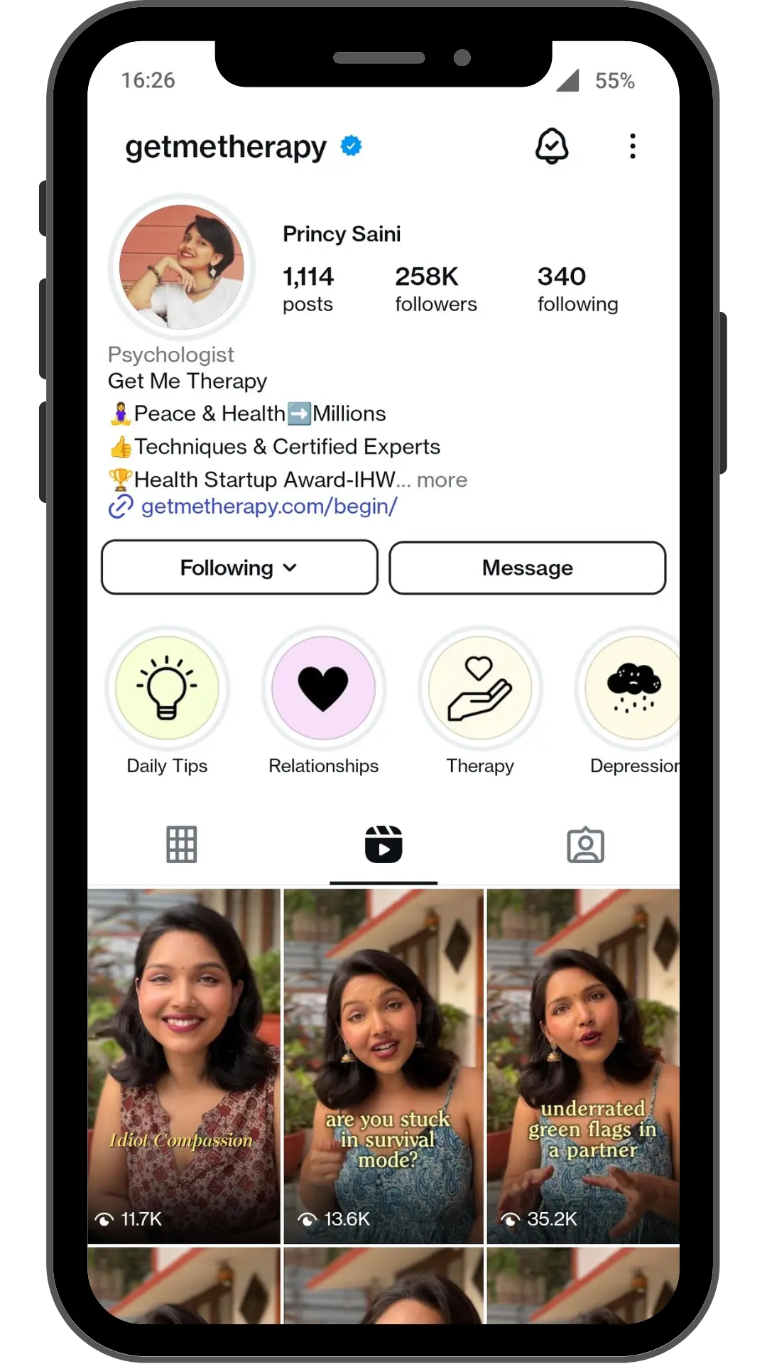 Responsive mobile device